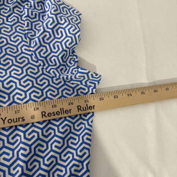 J McLaughlin Dress Womens XL Geometric Print Short Sleeve Stretch Nylon Casual - Picture 6 of 7